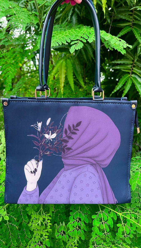 Haya Navy Blue Tote